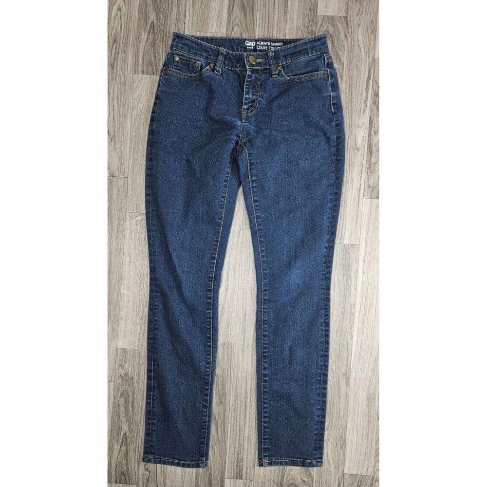 Gap Womens Size 0 / 25 A Pockets Always Skinny Denim Blue Jeans